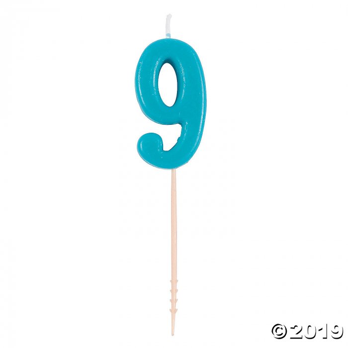 Blue Number 9 Candle (1 Piece(s))