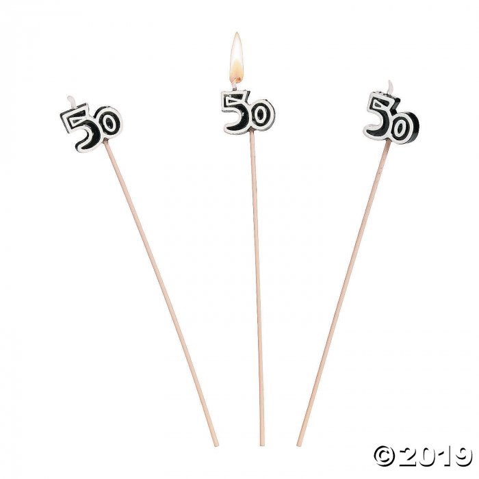 50th Birthday Celebration Candles (1 Unit(s))