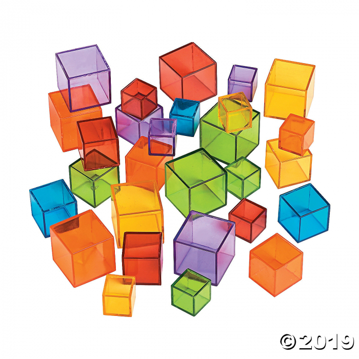 Transparent Cube Counters (90 Piece(s))
