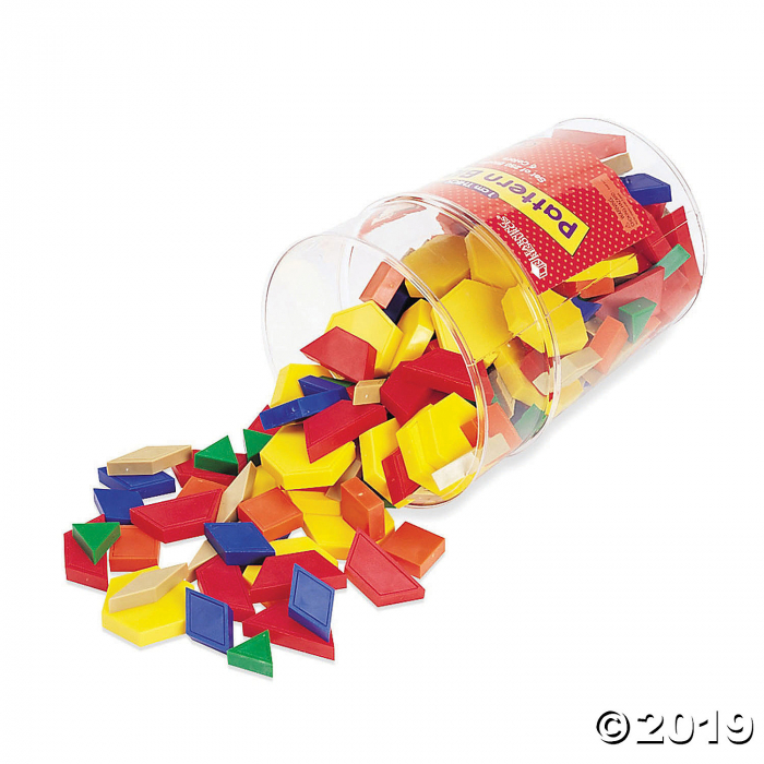 Plastic Pattern Blocks: 1 cm, 250/pkg (1 Piece(s))