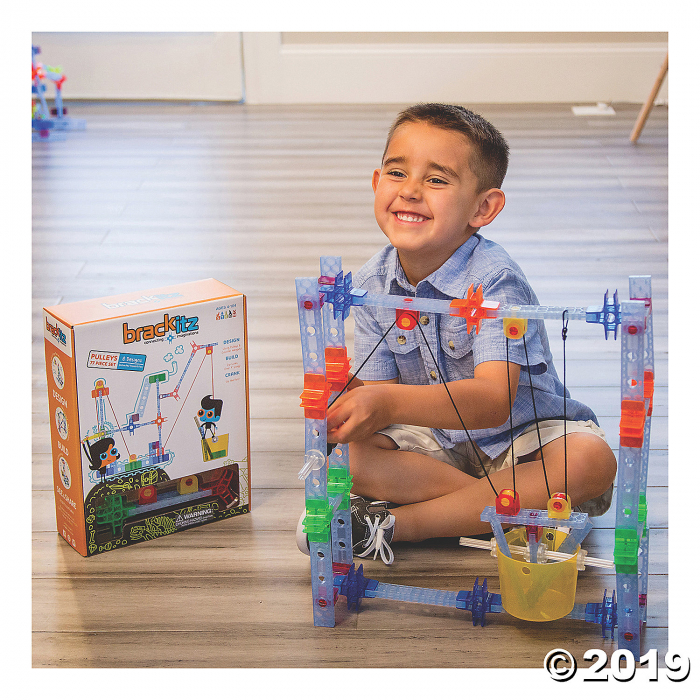 Brackitz® Pulleys Construction Set - 77 Pieces (1 Set(s))
