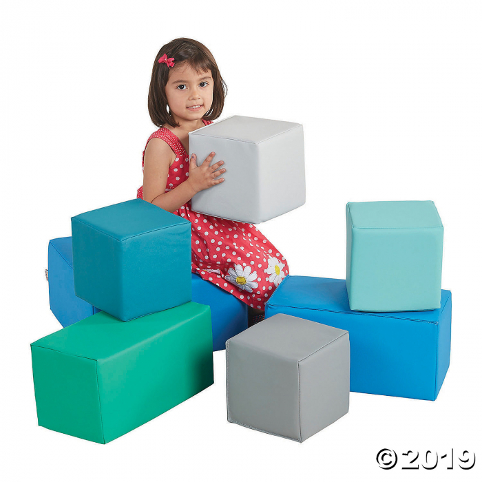 ECR4Kids Softzone Foam Big Building Blocks - Contemporary, 7pc Set (1 Unit(s))