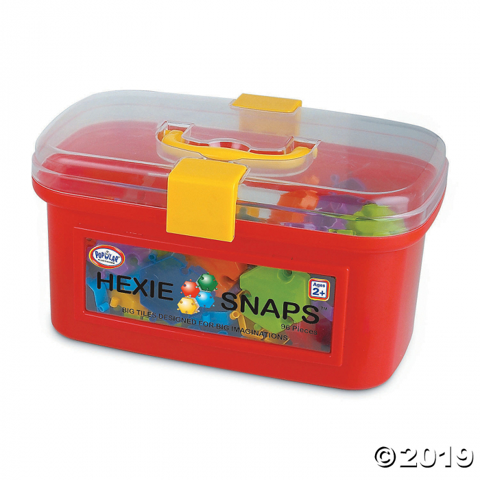 Hexie-Snaps® Building Blocks with Storage Tub, 96 pieces (1 Set(s)) Hexie-Snaps® Building Blocks with Storage Tub, 96 pieces (1 Set(s))