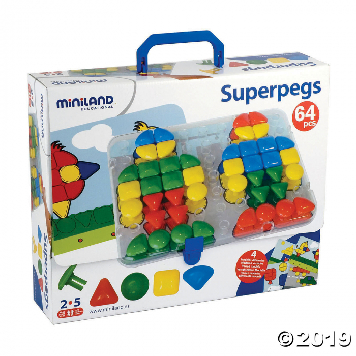 Miniland Super Pegs, 69 Pieces (1 Set(s))