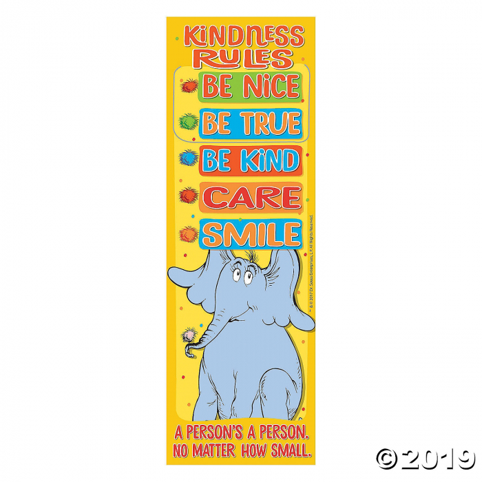Dr. Seuss Horton Hears a Who Kindness Rules Bookmarks (24 Piece(s)) Dr. Seuss Horton Hears a Who Kindness Rules Bookmarks (24 Piece(s))