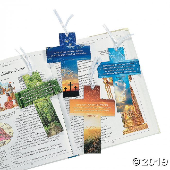 Religious Cross Bookmark with Live Photography (24 Piece(s))