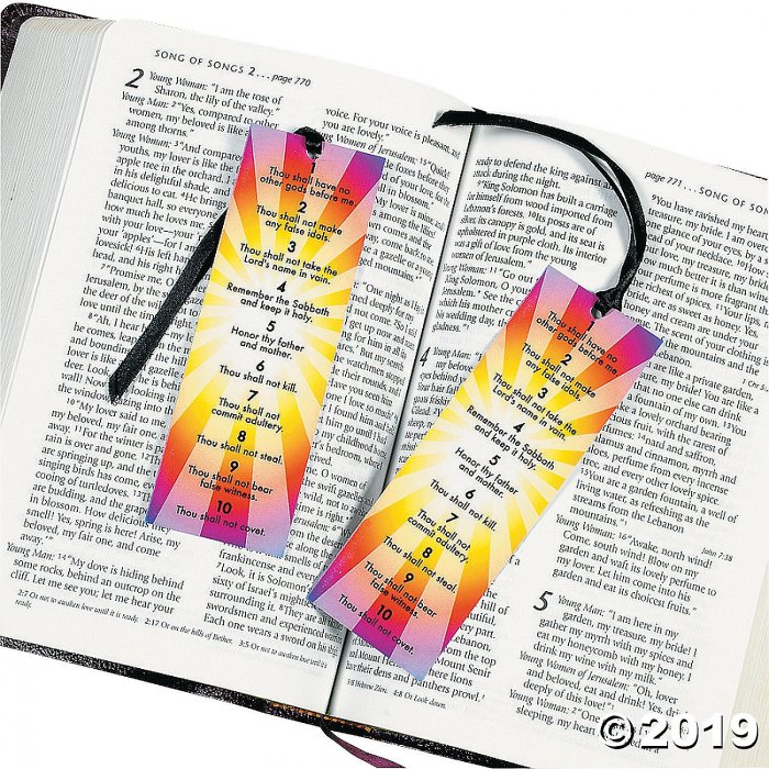 Ten Commandments Bookmarks (24 Piece(s))