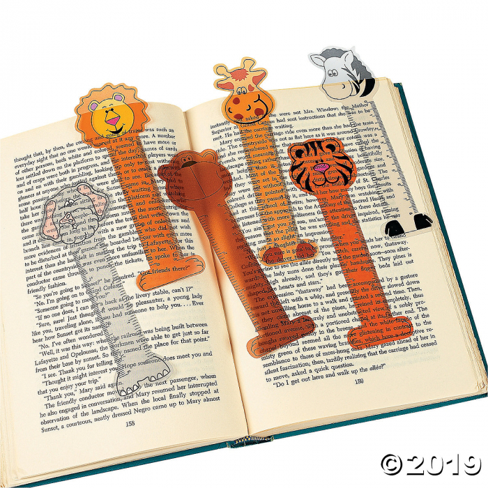 Zoo Animal Ruler Bookmarks (48 Piece(s)) Zoo Animal Ruler Bookmarks (48 Piece(s))