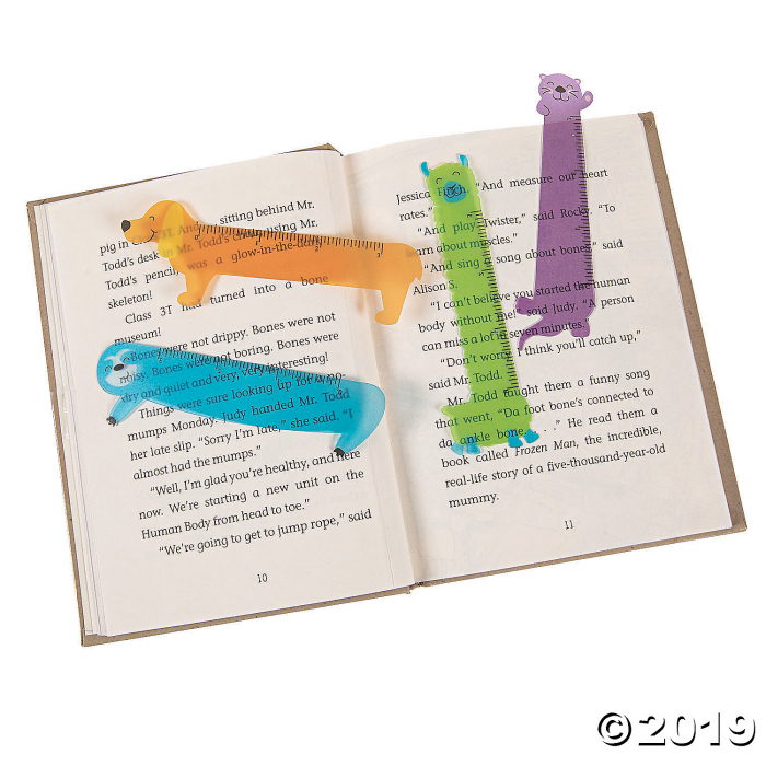 Animal-Shaped Ruler Bookmarks (48 Piece(s))