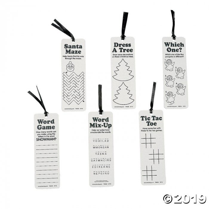 Holiday Bookmarks with Activities (24 Piece(s))