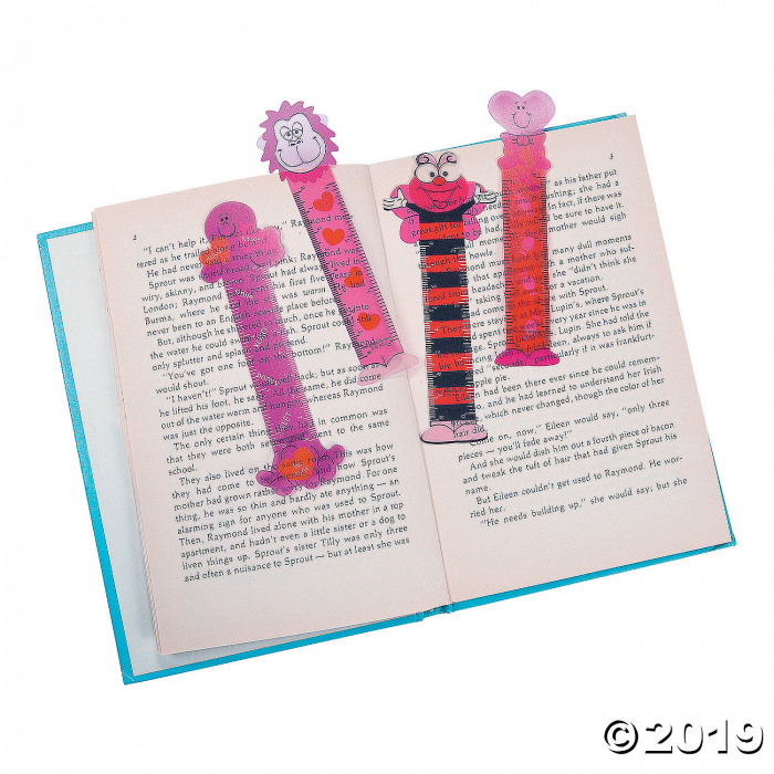 Valentine Character Ruler Bookmarks (48 Piece(s))