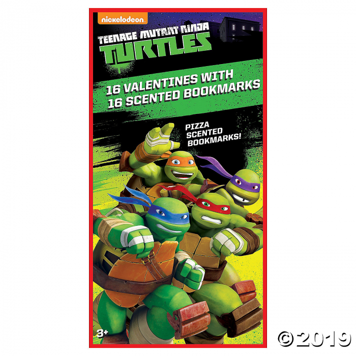 Teenage Mutant Ninja Turtles® Valentines with Scented Bookmarks (16 Piece(s))