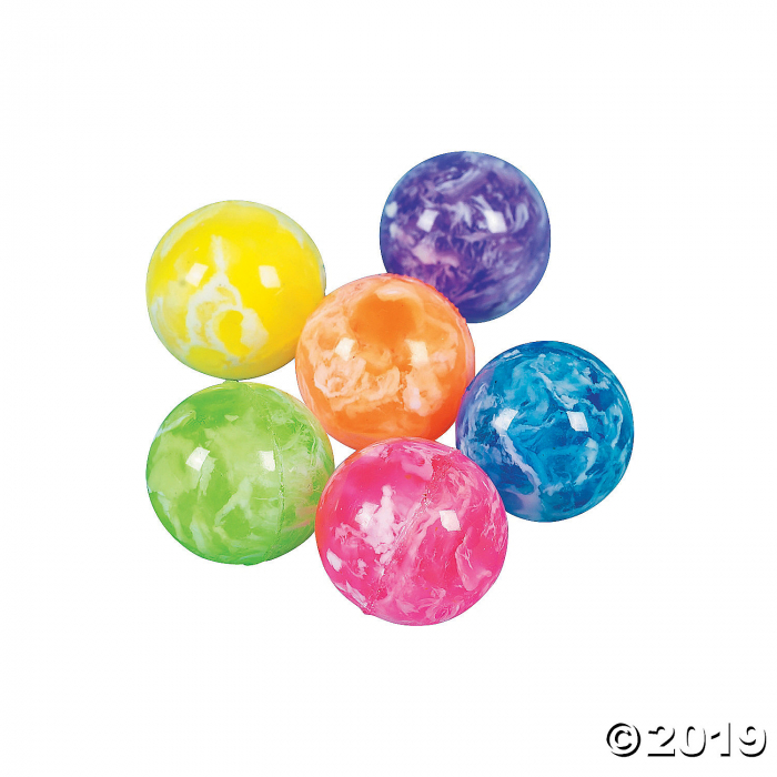 Neon Swirl Mini Bouncy Ball Assortment (48 Piece(s))