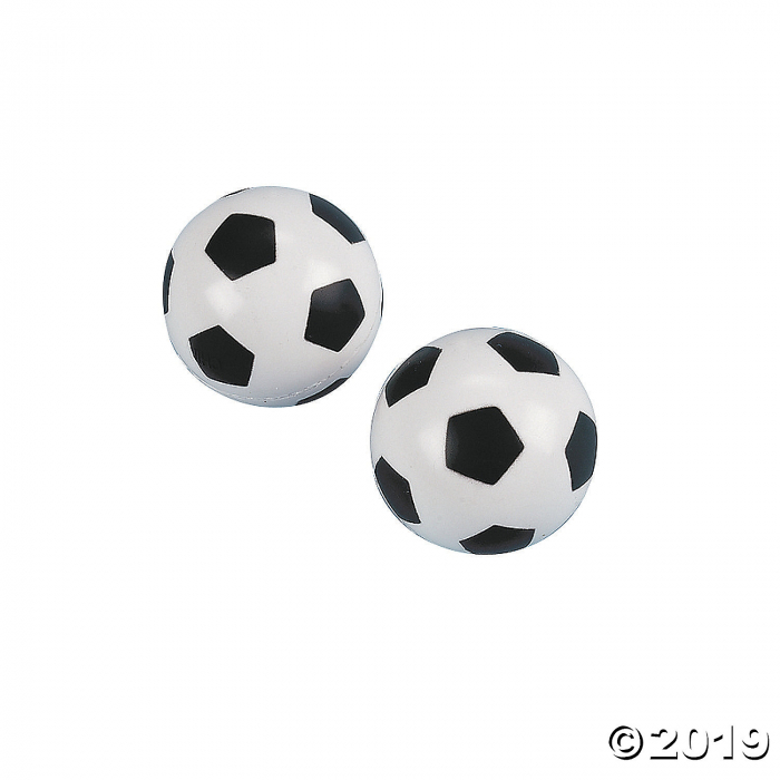 Soccer Ball Bouncy Balls (Per Dozen)