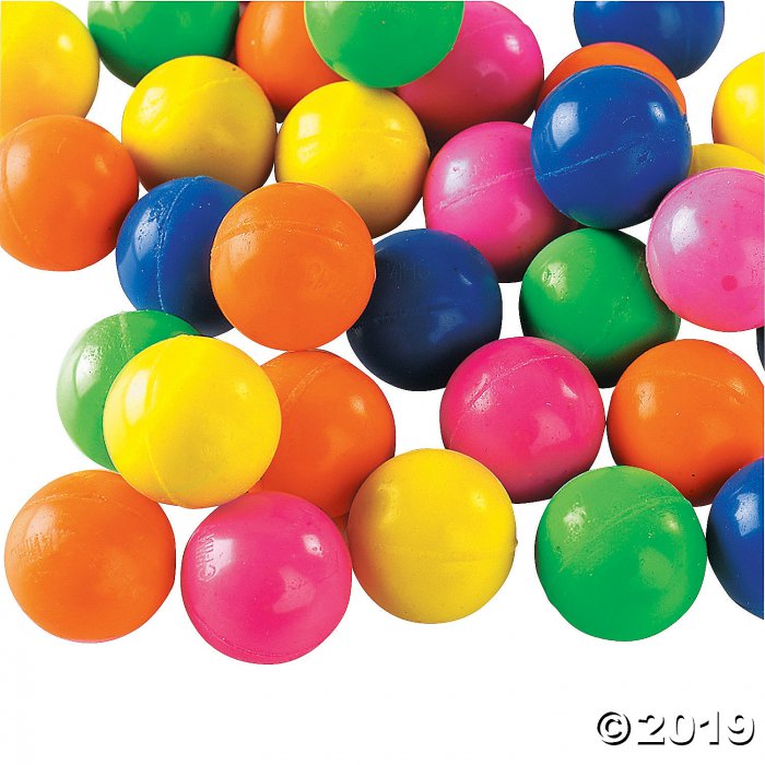Neon Mini Bouncy Ball Assortment (144 Piece(s))