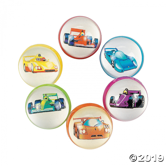 Race Cars Bouncy Ball Assortment (Per Dozen) Race Cars Bouncy Ball Assortment (Per Dozen)