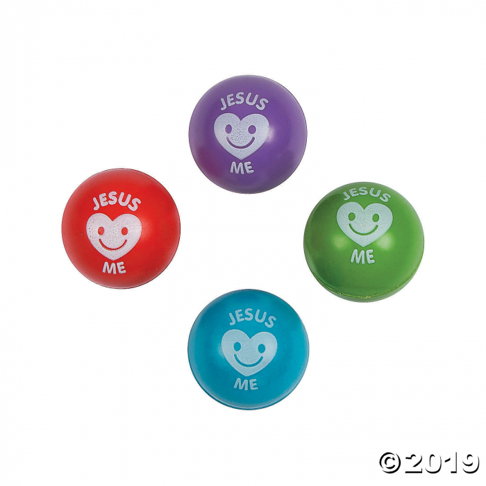 Religious Valentine Bouncy Ball Assortment (Per Dozen) Religious Valentine Bouncy Ball Assortment (Per Dozen)