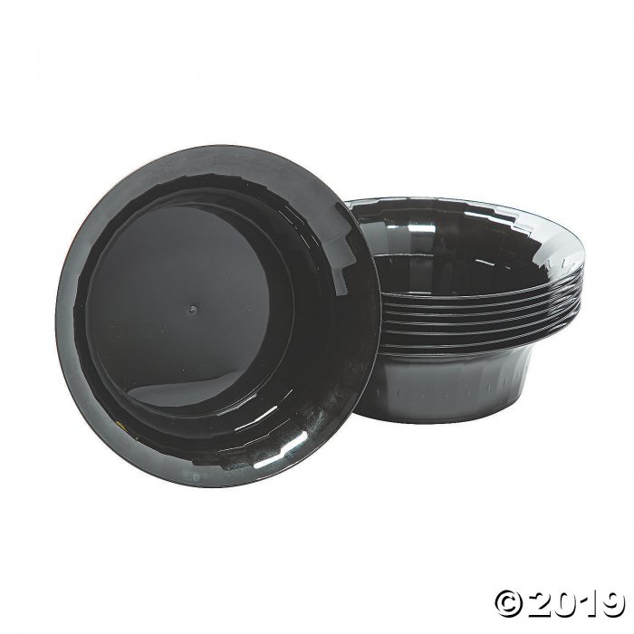 Black Premium Plastic Bowls (20 Piece(s))