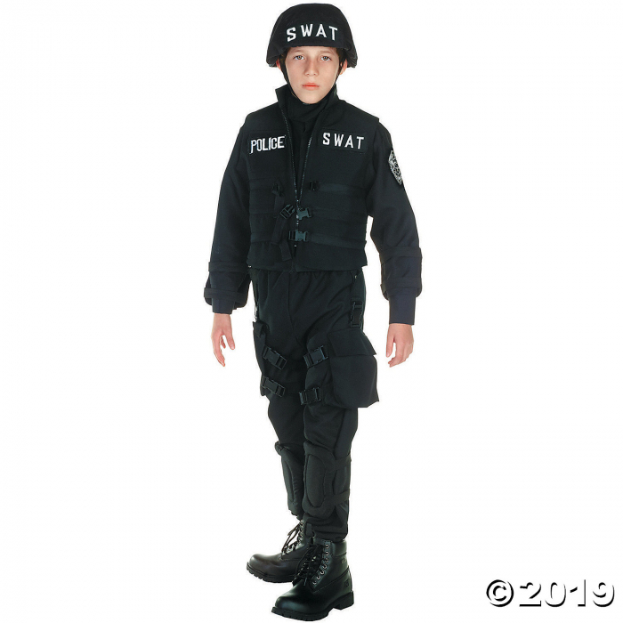 Boy's Deluxe SWAT Costume - Medium (1 Set(s)) Boy's Deluxe SWAT Costume - Medium (1 Set(s))