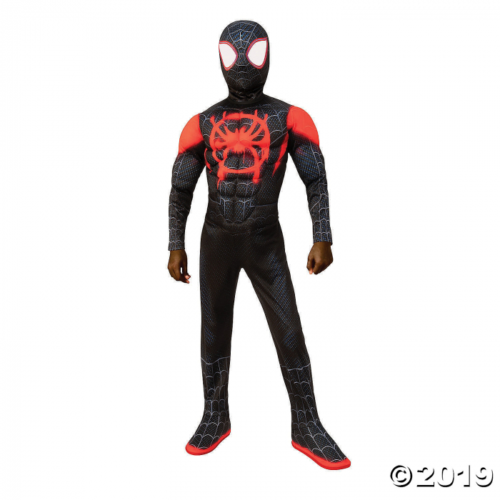 Boy's Deluxe Spider-Man: Into the Spider-Verse Miles Morales Costume (1 Piece(s))