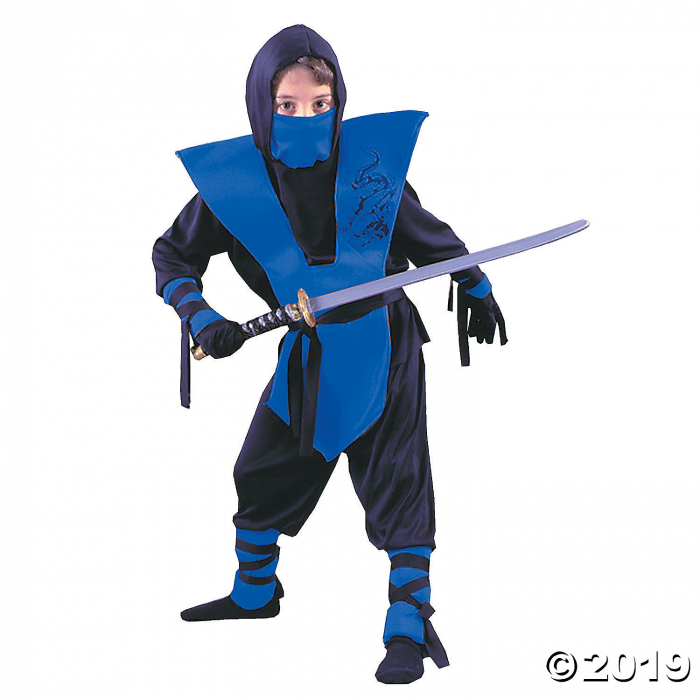 Boy's Blue Ninja Costume - Large (1 Set(s)) Boy's Blue Ninja Costume - Large (1 Set(s))