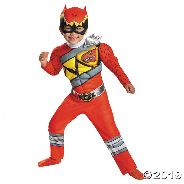 Boy's Classic Muscle Red Ranger Dino Costume (1 Piece(s))