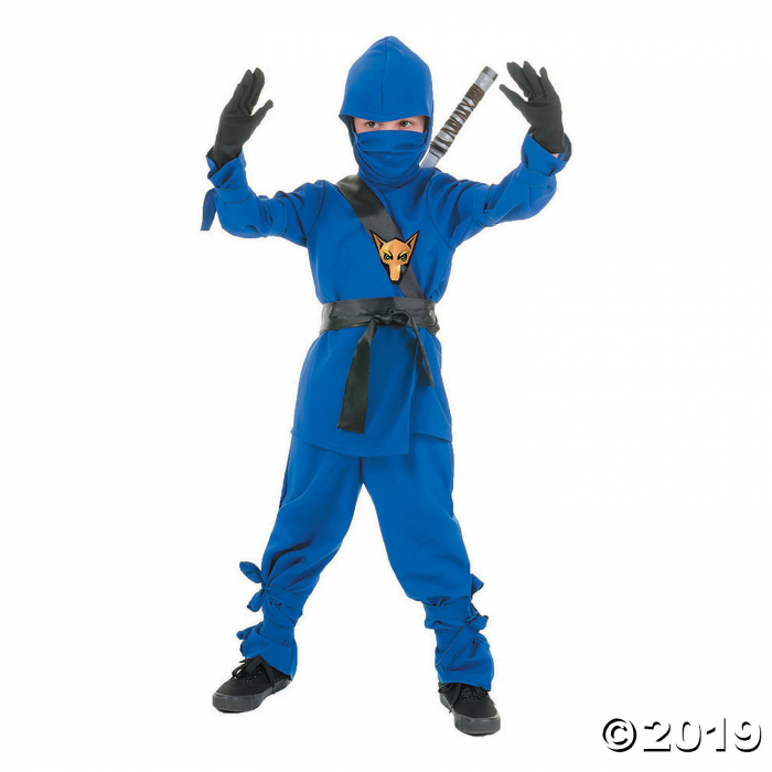 Child's Blue Ninja Halloween Costume - Small (1 Piece(s))