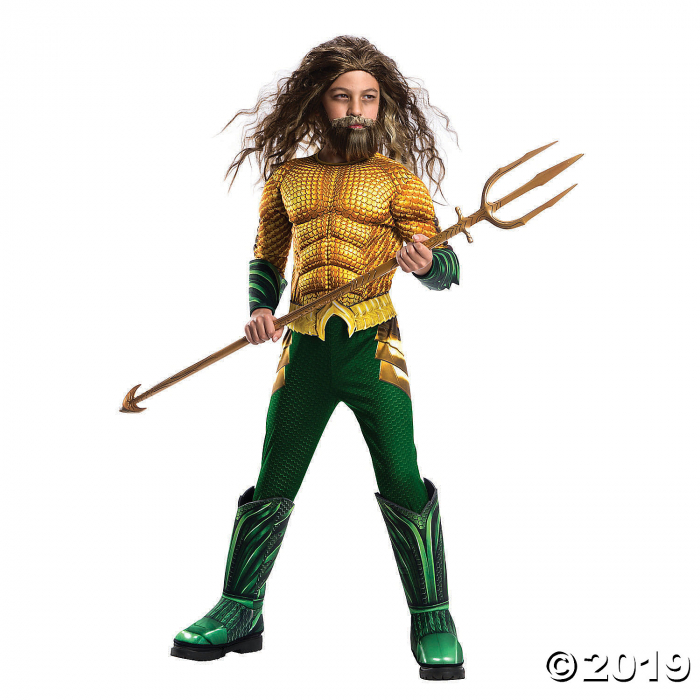 Boy's Deluxe Aquaman Costume (1 Piece(s)) Boy's Deluxe Aquaman Costume (1 Piece(s))