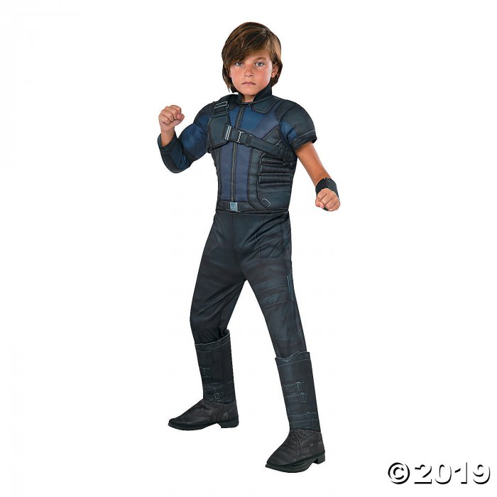 Boy's Deluxe Muscle Chest Captain America: Civil War Hawkeye Costume - Medium (1 Piece(s))