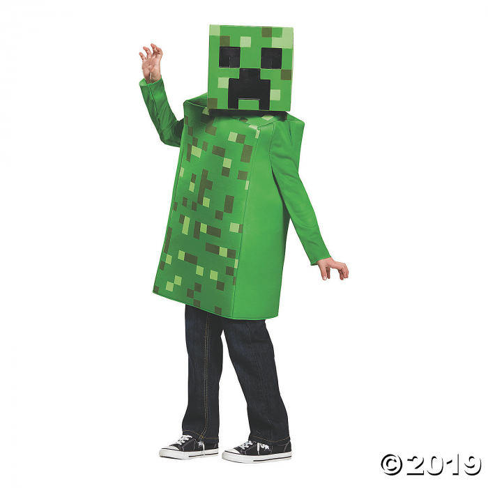 Kid's Classic Minecraft Creeper Costume - Medium (1 Piece(s)) Kid's Classic Minecraft Creeper Costume - Medium (1 Piece(s))