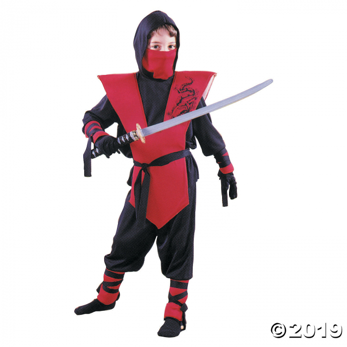 Boy's Red Ninja Costume - Small (1 Set(s)) Boy's Red Ninja Costume - Small (1 Set(s))