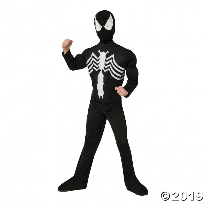 Boy's Black Deluxe Spider-Man Costume - Small (1 Piece(s))