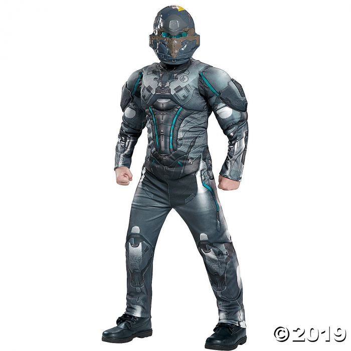 Boy's Muscle Halo Spartan Locke Costume - Large (1 Piece(s)) Boy's Muscle Halo Spartan Locke Costume - Large (1 Piece(s))