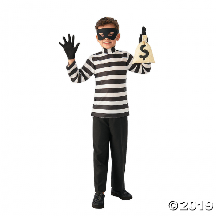Kid's Burglar Costume (1 Piece(s)) Kid's Burglar Costume (1 Piece(s))
