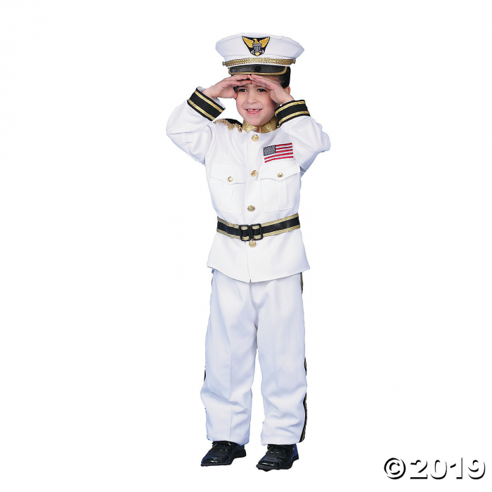 Boy's Navy Admiral Costume - Medium (1 Piece(s))