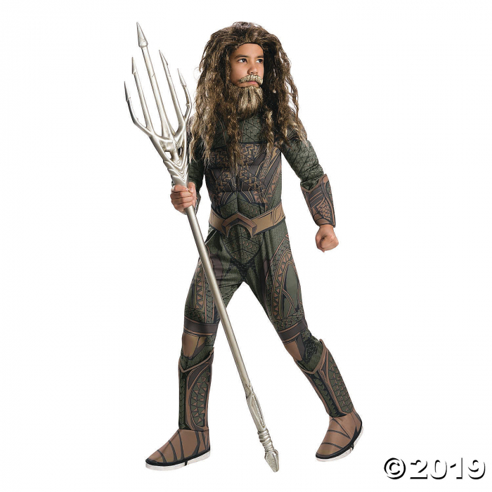 Boy's Premium Justice League Aquaman Costume - Medium (1 Piece(s)) Boy's Premium Justice League Aquaman Costume - Medium (1 Piece(s))
