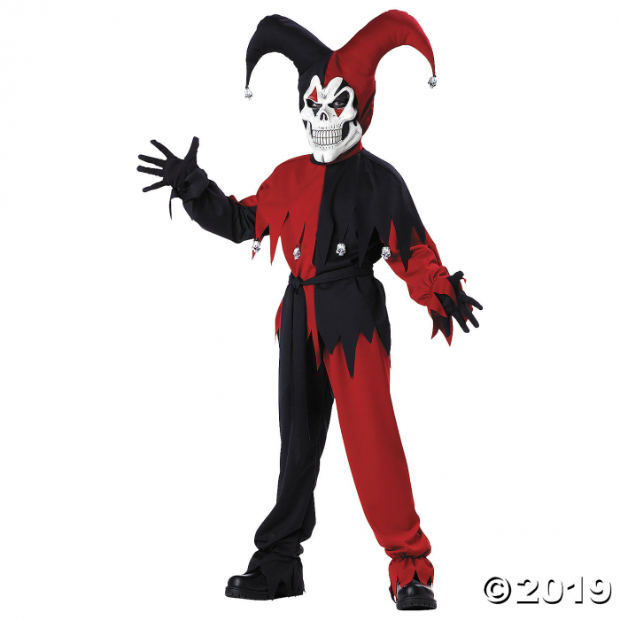 Boy's Evil Jester Costume - Large (1 Piece(s)) Boy's Evil Jester Costume - Large (1 Piece(s))
