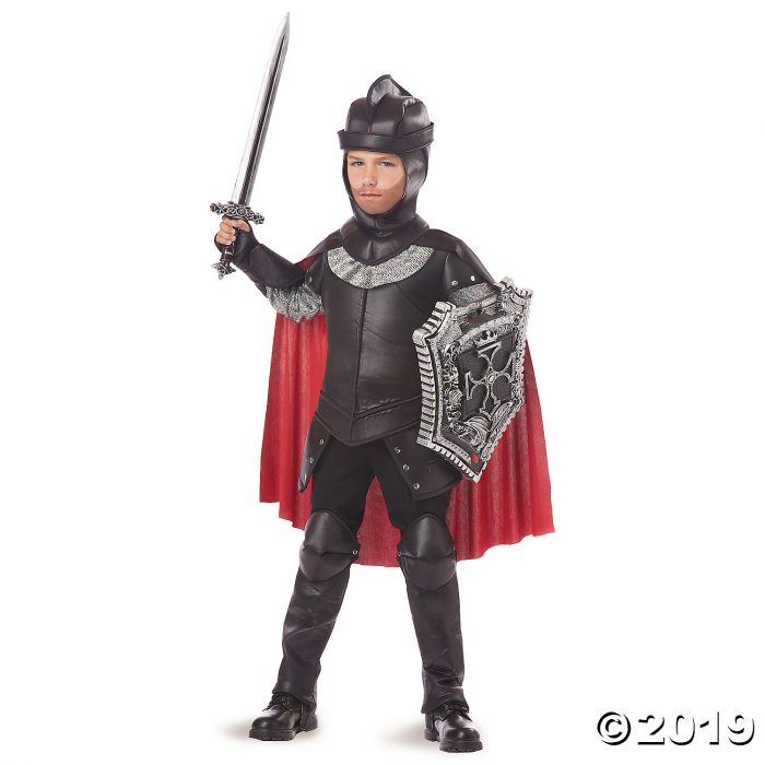 Boy's Black Knight Costume - Large (1 Piece(s)) Boy's Black Knight Costume - Large (1 Piece(s))