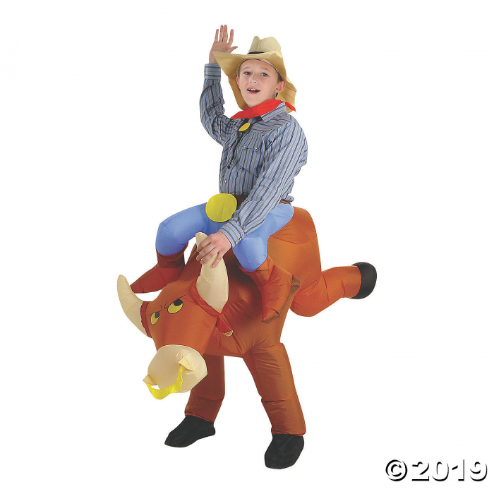 Kid's Airblown Bull Rider Halloween Costume (1 Piece(s)) Kid's Airblown Bull Rider Halloween Costume (1 Piece(s))