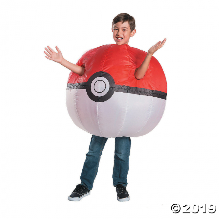 Kid's Pokemon Inflatable Poke Ball Costume (1 Piece(s)) Kid's Pokemon Inflatable Poke Ball Costume (1 Piece(s))