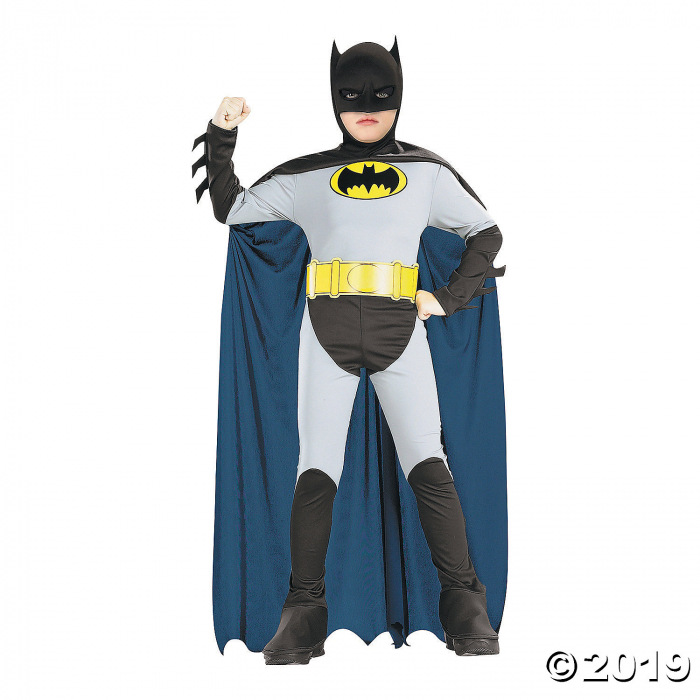 Boy's Black Batman Costume - Large (1 Piece(s))