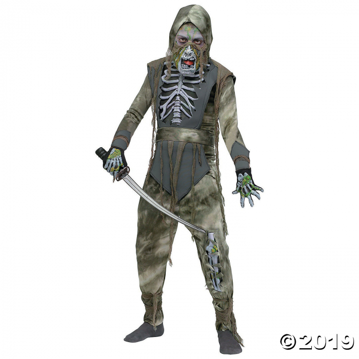Boy's Rotting Zombie Ninja Costume - Medium (1 Set(s)) Boy's Rotting Zombie Ninja Costume - Medium (1 Set(s))