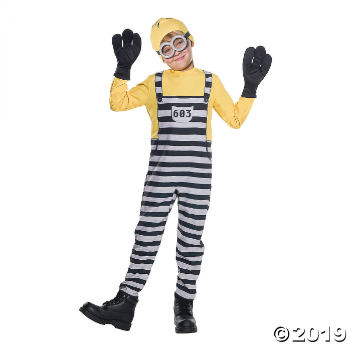 Kid's Jail Minion Tom Costume - Medium (1 Piece(s)) Kid's Jail Minion Tom Costume - Medium (1 Piece(s))