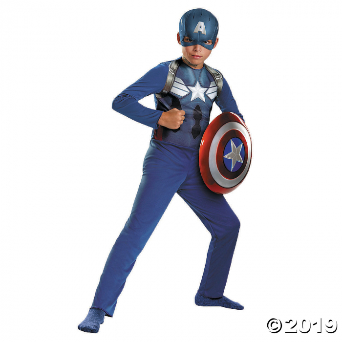 Boy's Captain America Halloween Costume - Large (1 Piece(s))