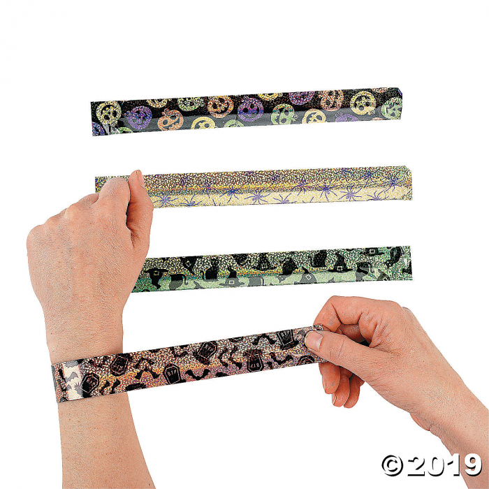 halloween slap bracelets