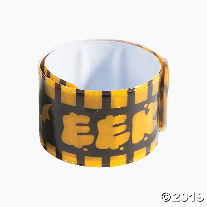 Halloween Reflective Slap Bracelets (Per Dozen)