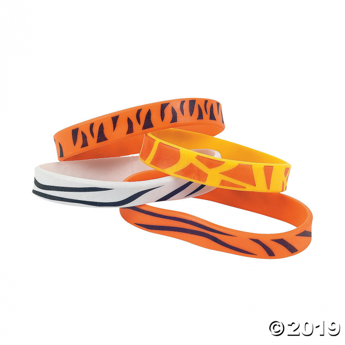 Animal Print Rubber Bracelets (Per Dozen) Animal Print Rubber Bracelets (Per Dozen)