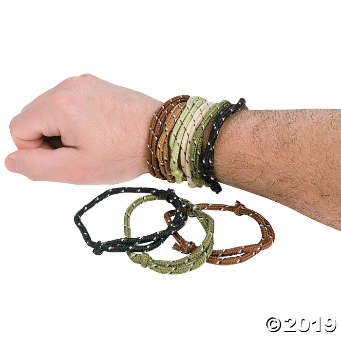 Camouflage Rope Bracelets (72 Piece(s))