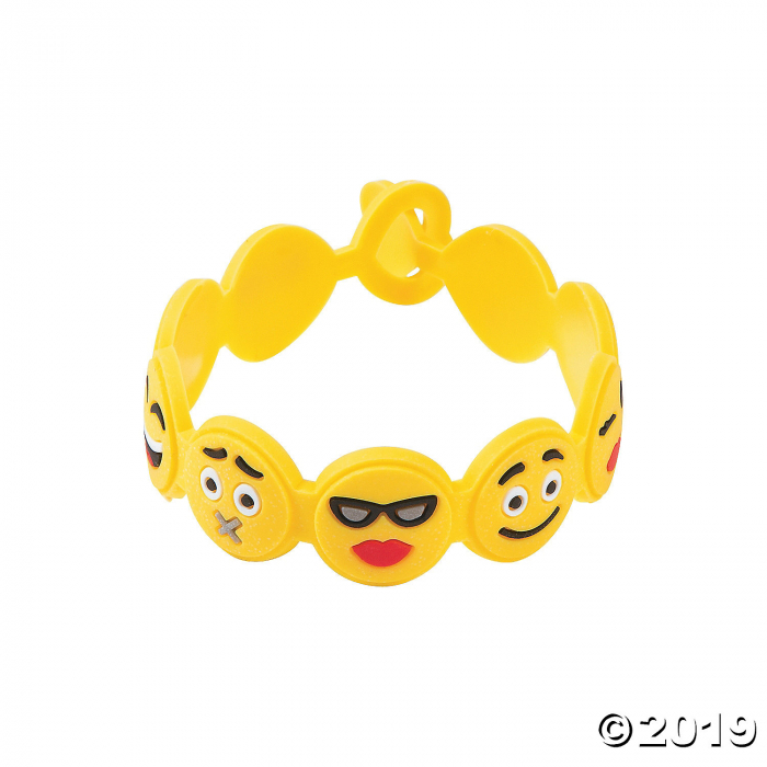 Emoji Rubber Bracelets (Per Dozen)