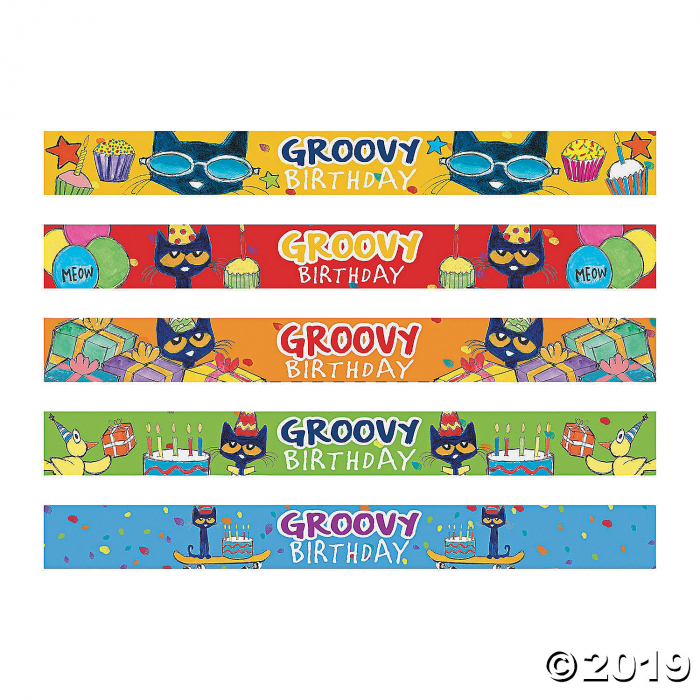 Pete the Cat Birthday Slap Bracelets (10 Piece(s))